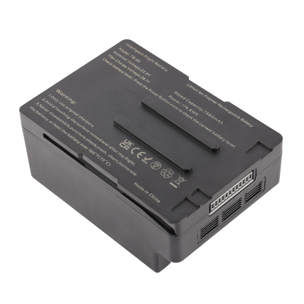 TB-55 TB55 Intelligent Flight Battery For DJI Matrice 200 V2 Matrice 210 - Front View on White