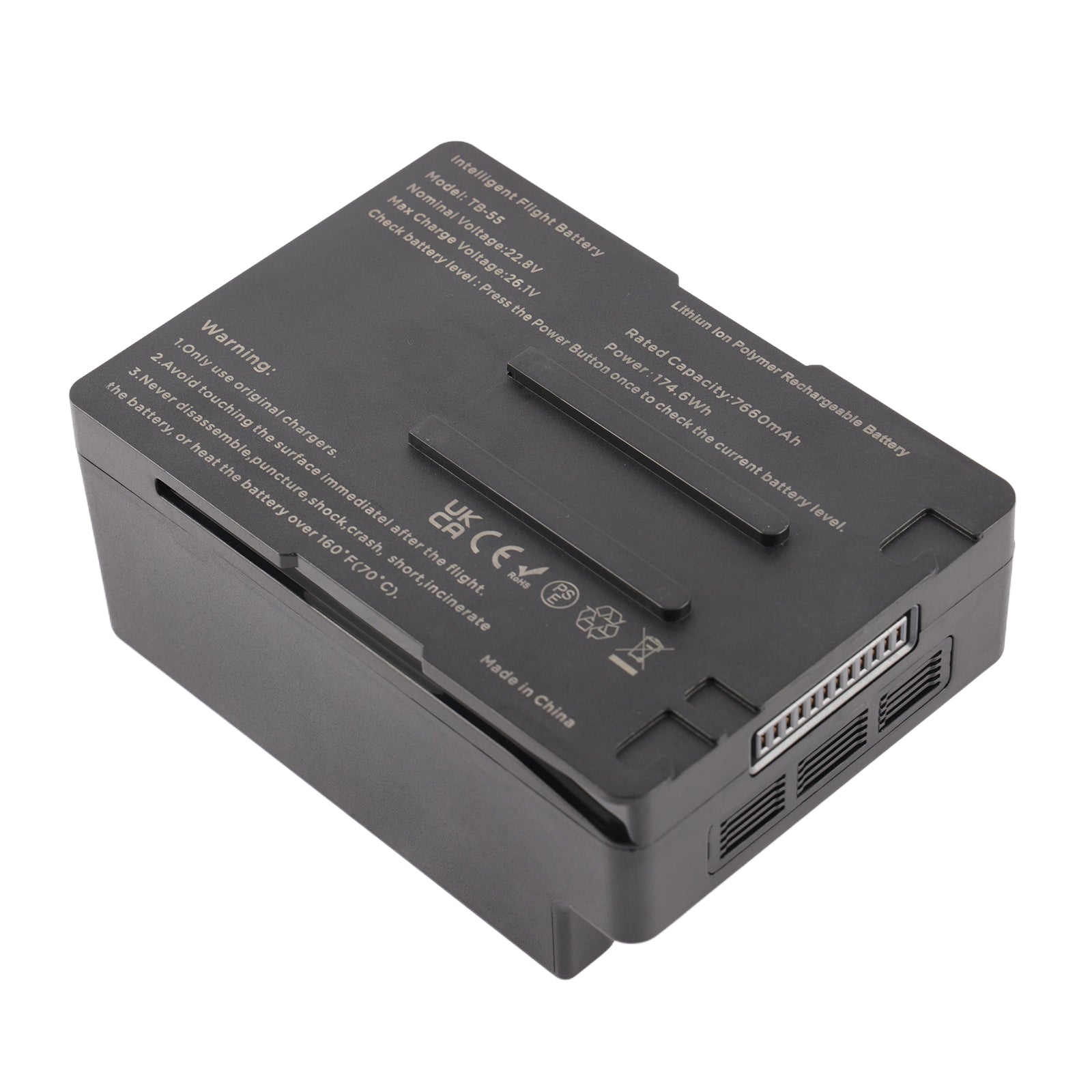TB-55 TB55 Intelligent Flight Battery For DJI Matrice 200 V2 Matrice 210 - Front View on White