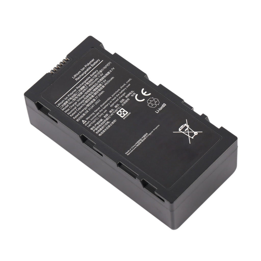 WB37 Battery For DJI RC Plus CrystalSky Cendence Remote Controller - Front View on White