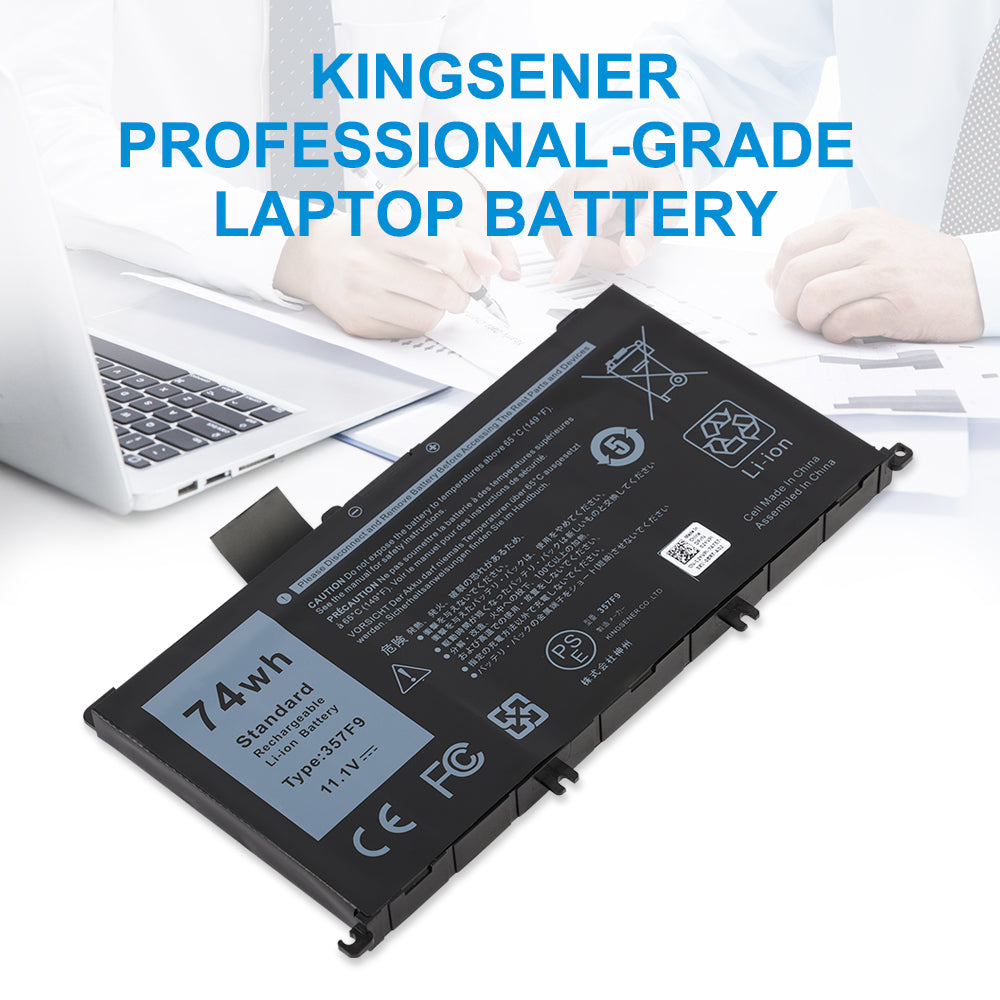 KingSener 357F9 professional-grade replacement laptop battery 74Wh 11.1V for Alienware