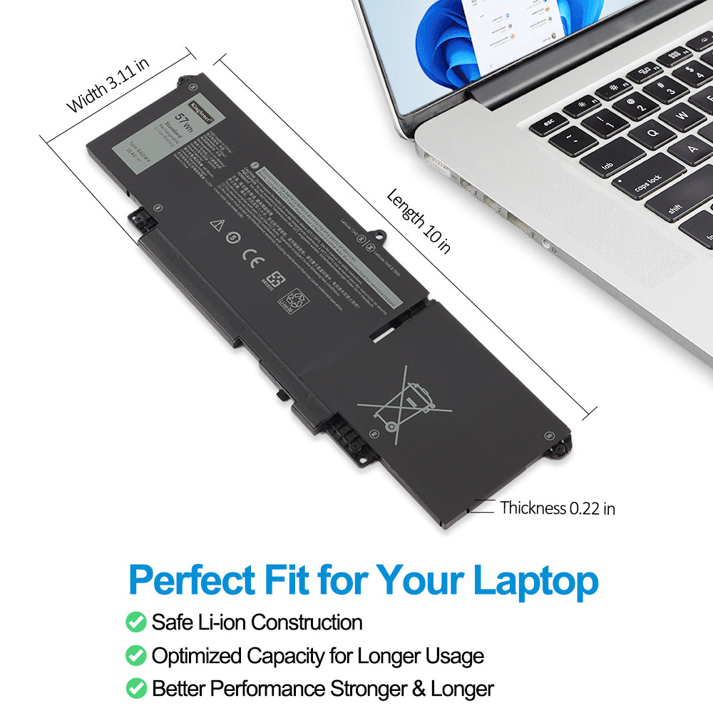 Dell-66DWX-11.4V-57Wh-Laptop-Battery