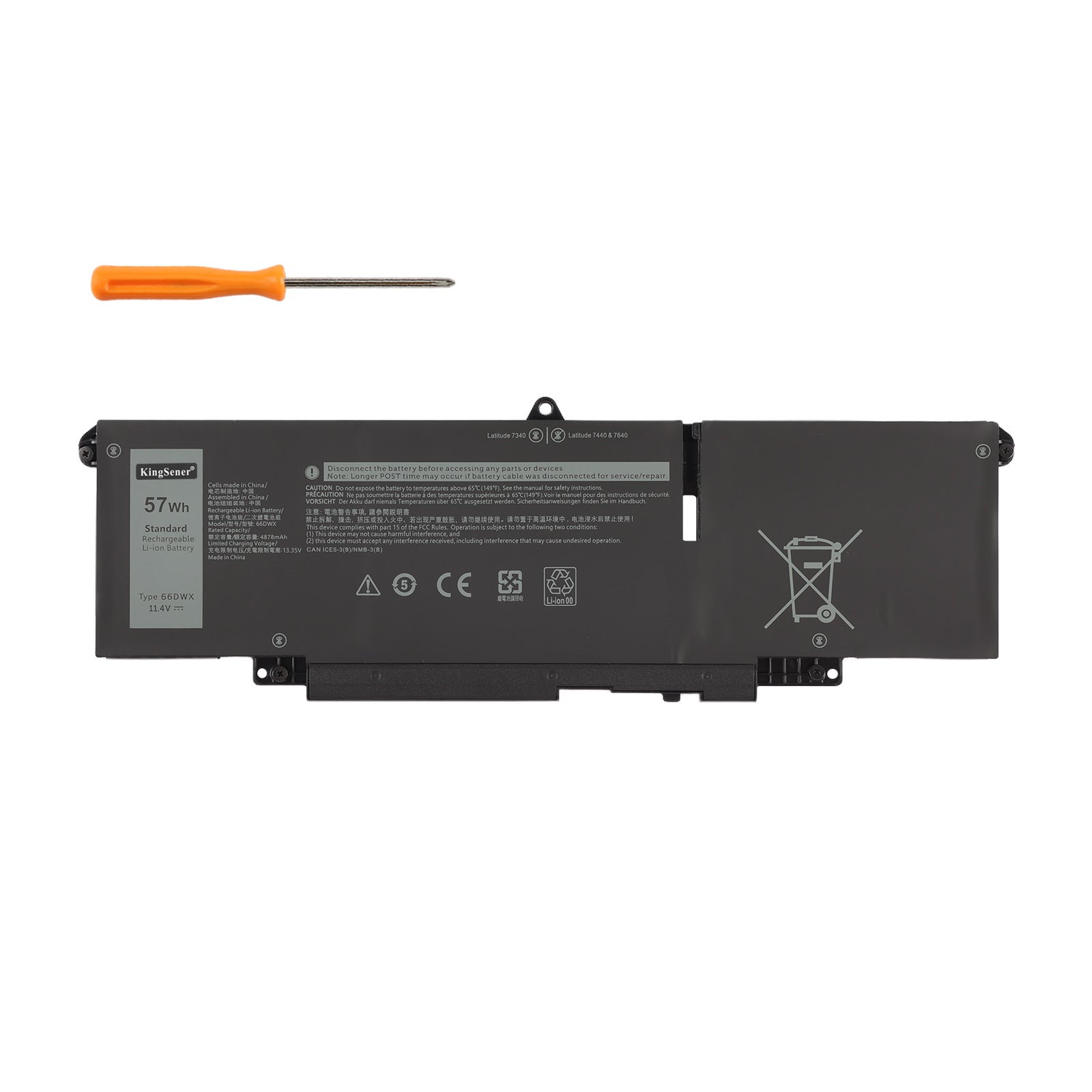 Dell-66DWX-11.4V-57Wh-Laptop-Battery
