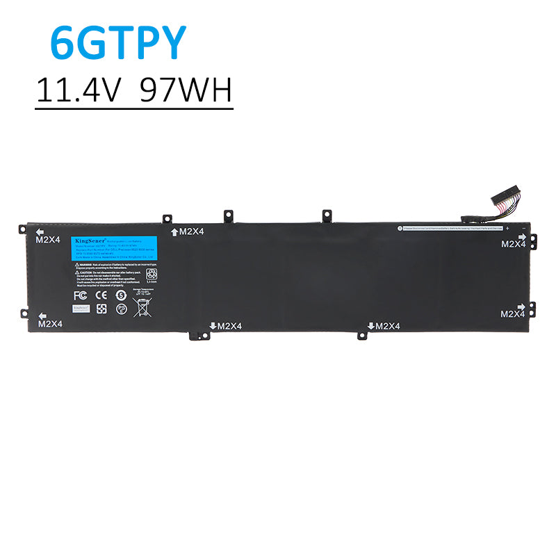 DELL 6GTPY replacement laptop battery 11.4V 97Wh for Alienware, verify model compatibility