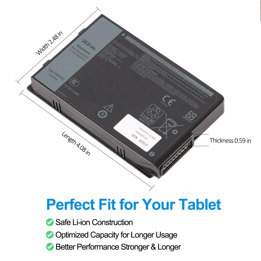 Dell-6WVHD-7.6V-35.6Wh-tablet-battery
