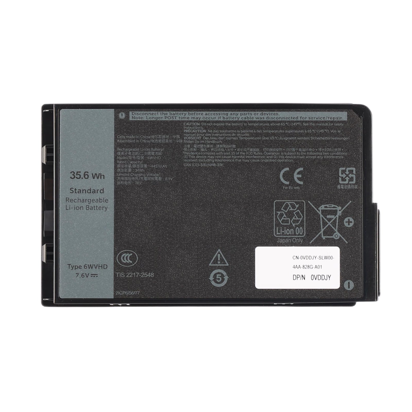 Dell-6WVHD-7.6V-35.6Wh-tablet-battery