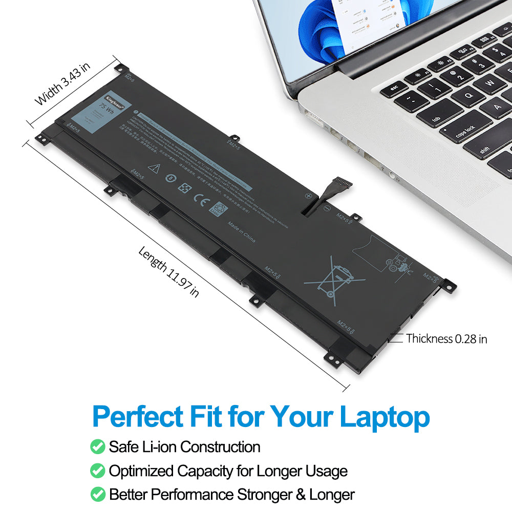 Dell-8N0T7-11.4V-75WH-Laptop-Battery