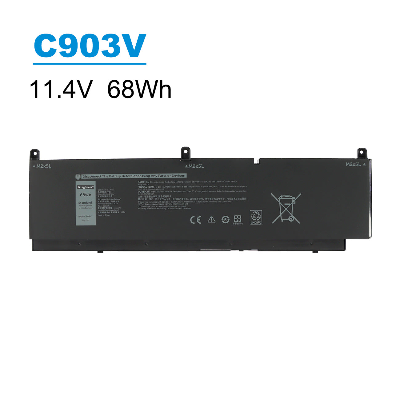 Dell-C903V-11.4V-68Wh-Laptop-Battery