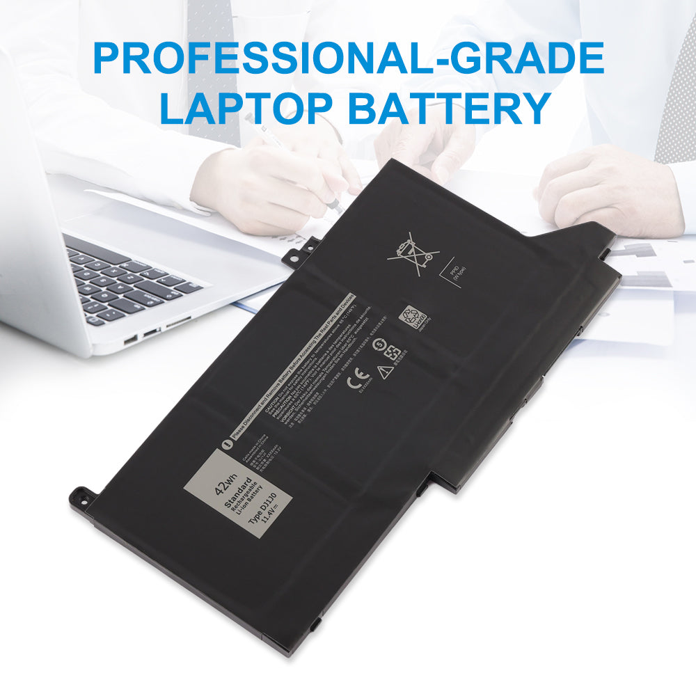 DJ1J0 11.4V 42Wh KingSener professional-grade laptop battery for Dell Latitude 7280 7290 7380 7390 7480 7490 ultrabook replacement