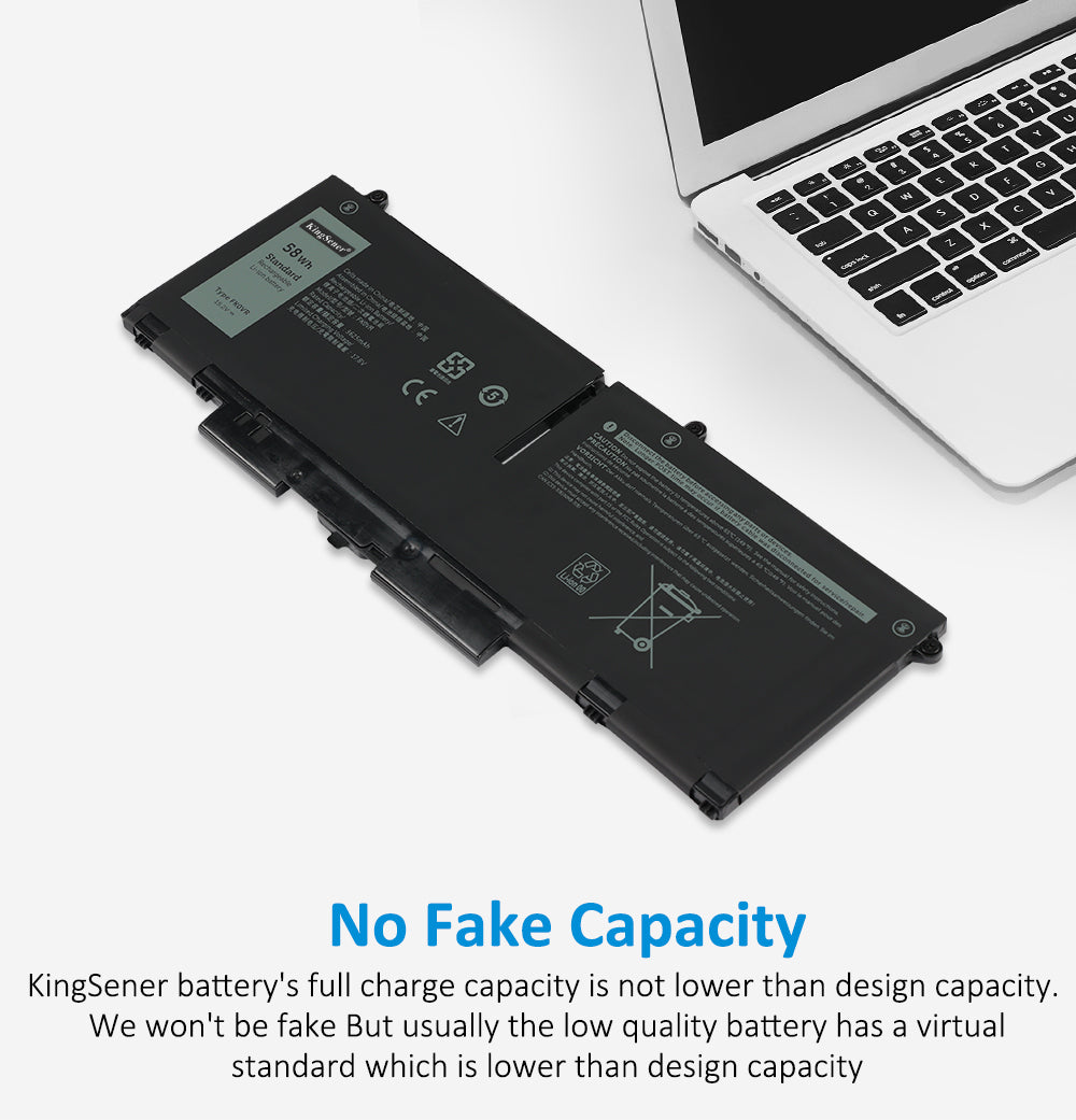 FK0VR battery genuine capacity with KingSener brand guarantee, no fake capacity labeling, real-world compatibility verified on Dell laptop