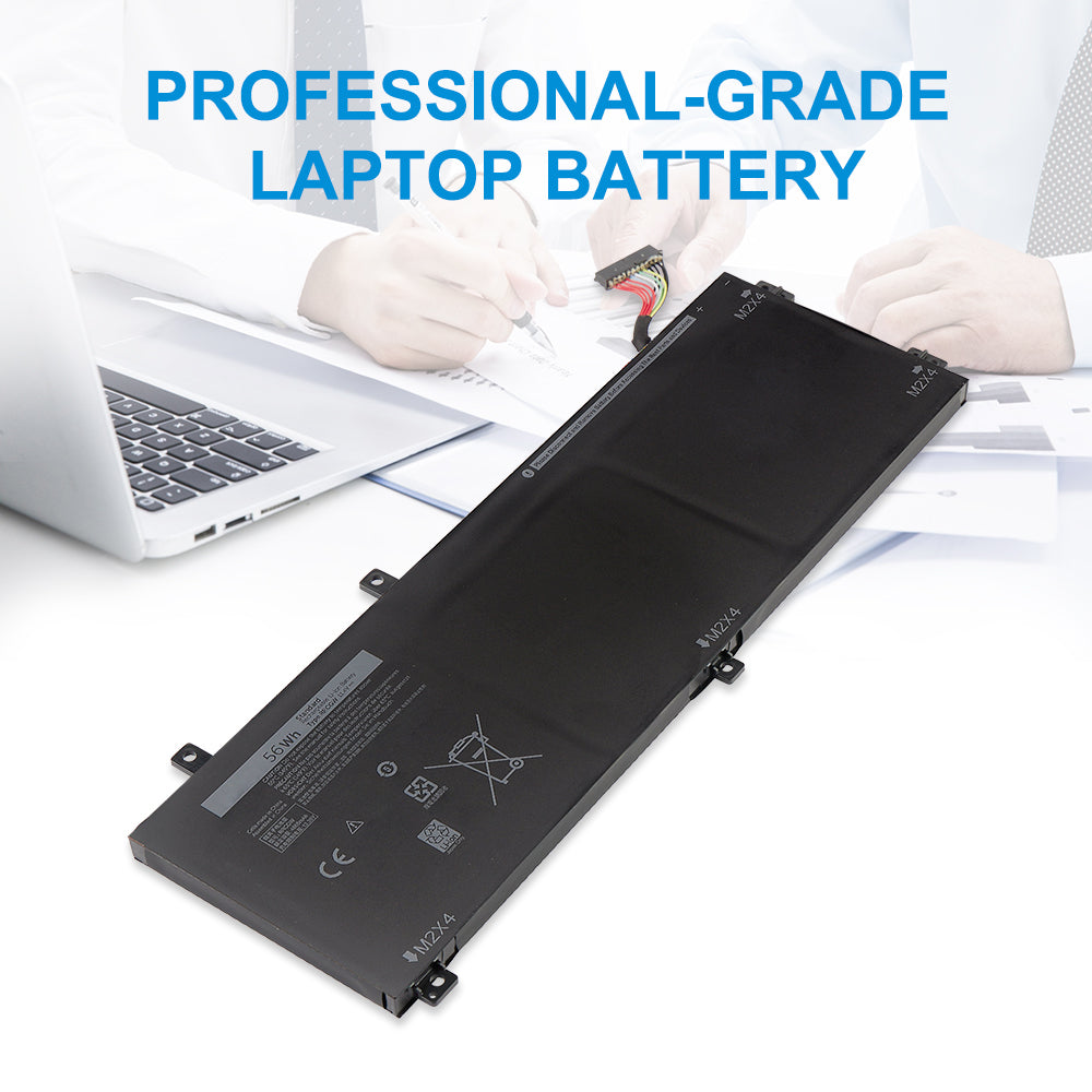RRCGW KingSener professional-grade laptop battery 11.4V 56Wh for Dell XPS 15 9550 Precision 5510, reliable power for office productivity