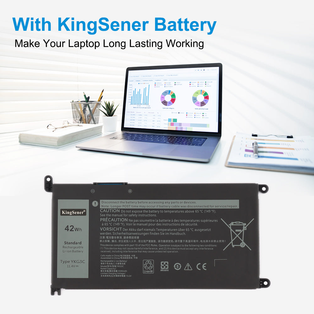 Dell-YKG3C-11.4V-42Wh-Laptop-Battery