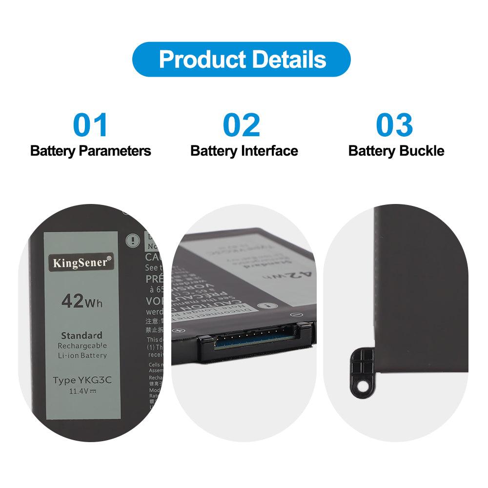 Dell-YKG3C-11.4V-42Wh-Laptop-Battery