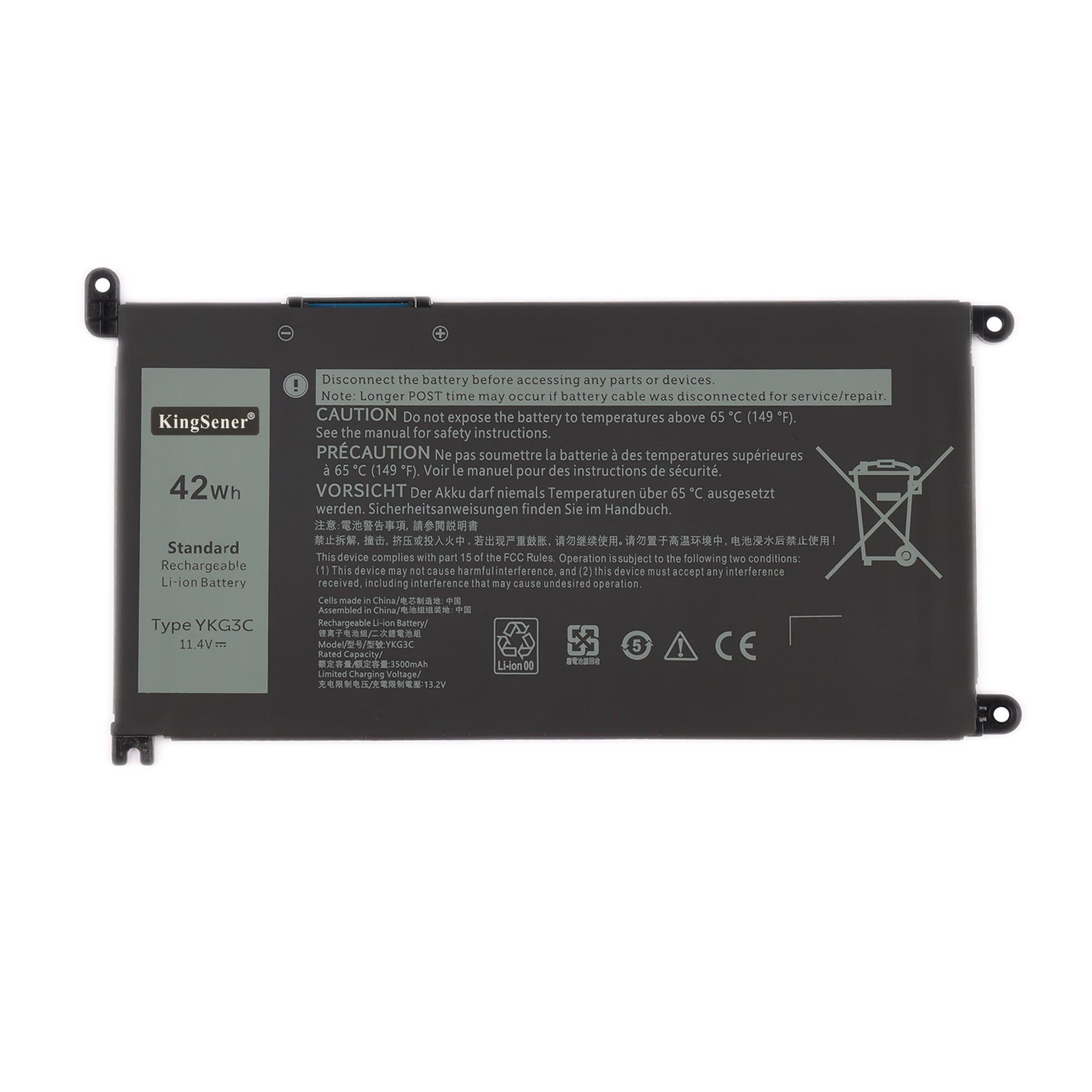Dell-YKG3C-11.4V-42Wh-Laptop-Battery