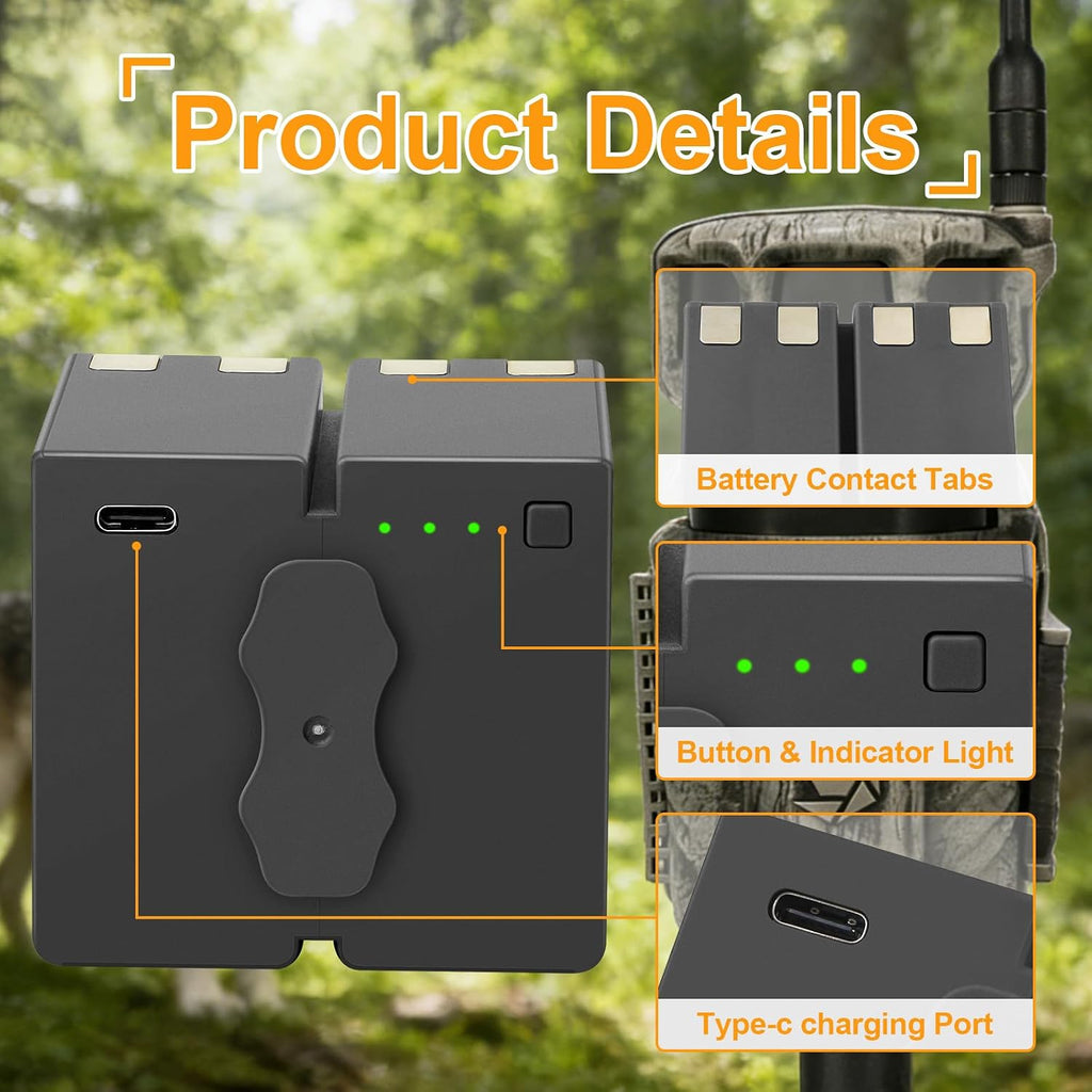 HB-EM10 Replacement Battery For Stealth Cam 360 Max & Revolver Pro 6500mAh