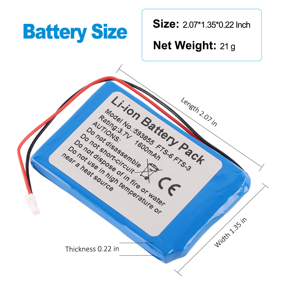 Edan-593855-3.7V-5.92Wh-Medical-Battery