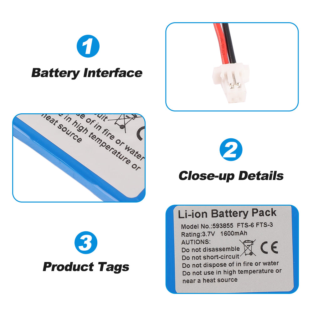 Edan-593855-3.7V-5.92Wh-Medical-Battery