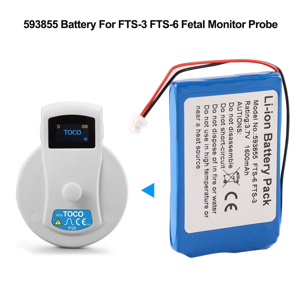 Edan-593855-3.7V-5.92Wh-Medical-Battery