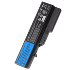 L09S6Y02 laptop battery for Lenovo IdeaPad G460 G570, 10.8V 48Wh, overview of 6-cell black rechargeable battery pack