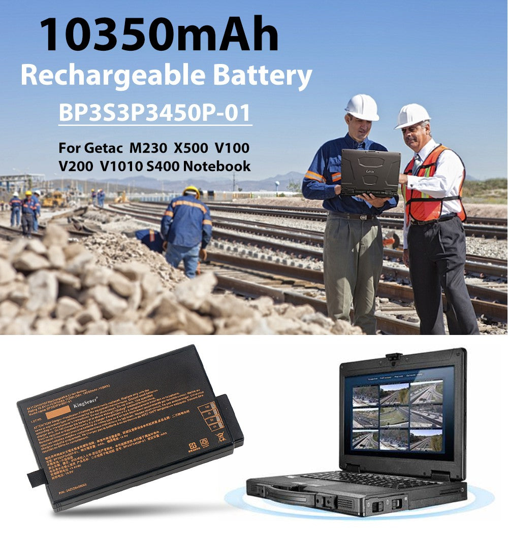 BP3S3P3450P-01 Laptop Battery For Getac X500 V100 V1010 V200 M230 BP-LP2900/33-01PI 441128400007 338911120104 | KingSener