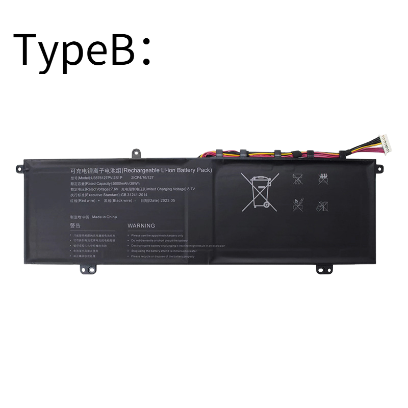 Gateway-U3576127PV-2S1P-7.6V-38Wh-Laptop-Battery