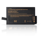 BP-LP2900 replacement battery for Getac X500 V200 S400 rugged laptop, Li-ion 10.8V 8700mAh 94Wh, full label view with pull tab