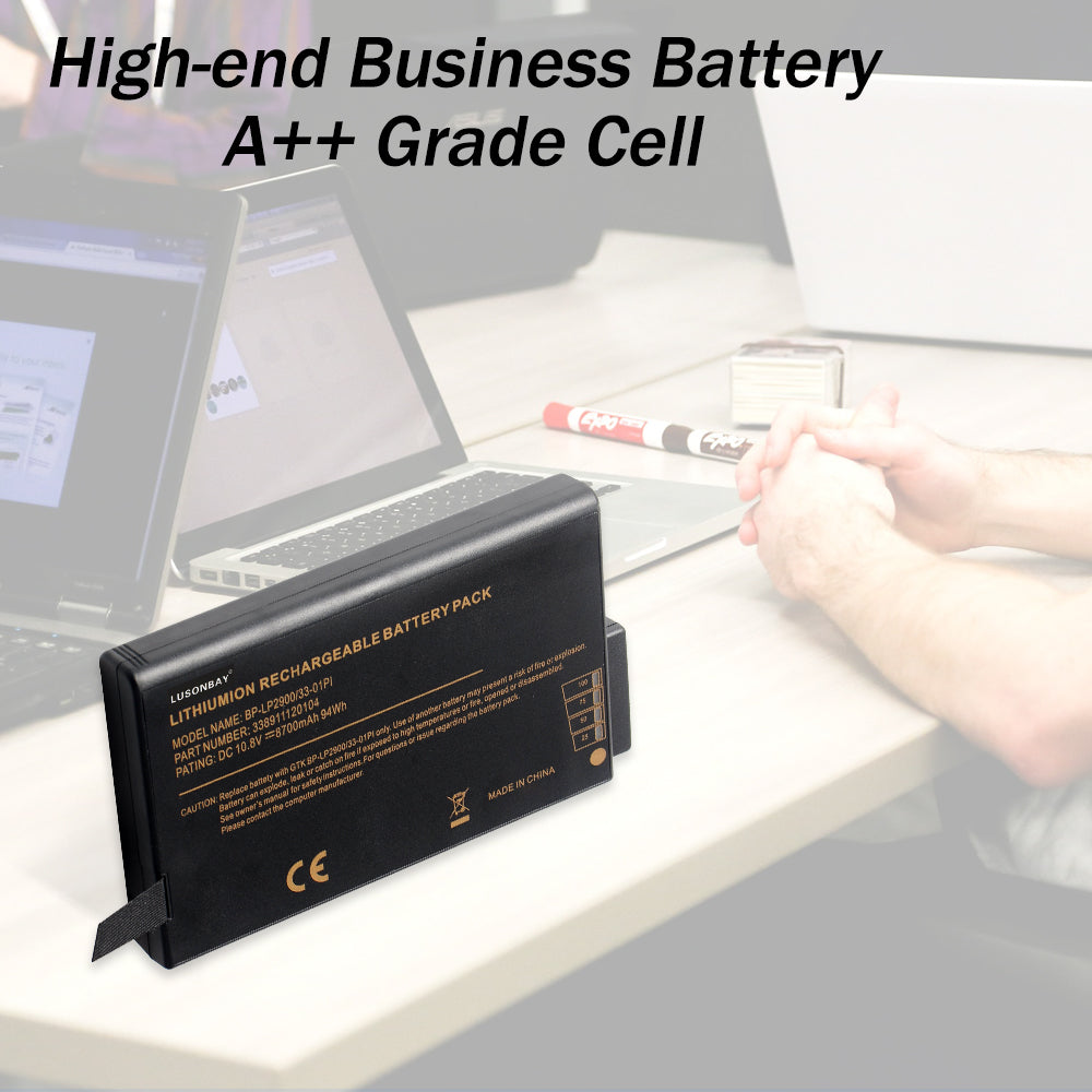 BP-LP2900 high-end business battery A++ grade cell for Getac rugged laptop, professional office usage scene