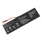 GAG-J40 Li-ion gaming battery 6200mAh 94.24Wh for Gigabyte Aero 14-V7 15x Aorus X7, front view showing safety warnings and CE mark