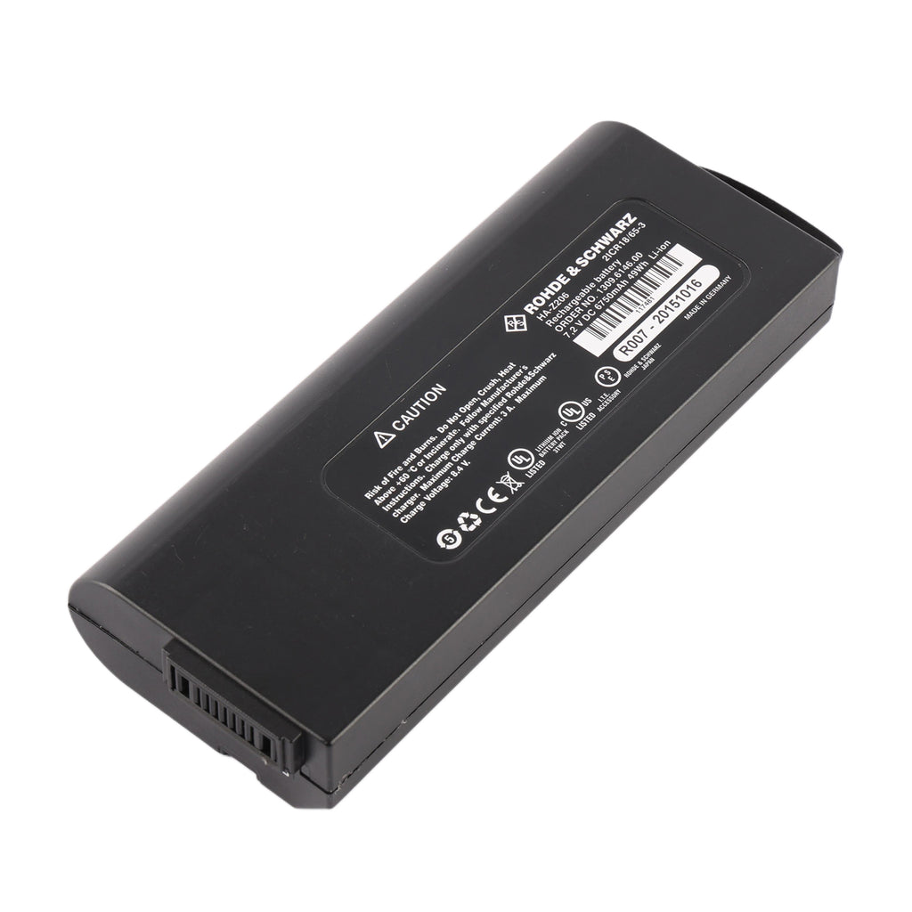 HA-Z206 Replacement Battery For Rohde & Schwarz FSH13 FSH20 FSH4 FSH8 - Front View on White