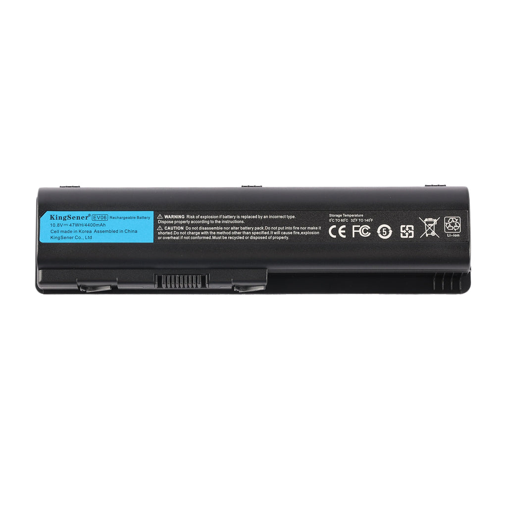 EV06 Laptop Battery For HP Pavilion DV4 DV5 DV6 Series - Front View on White
