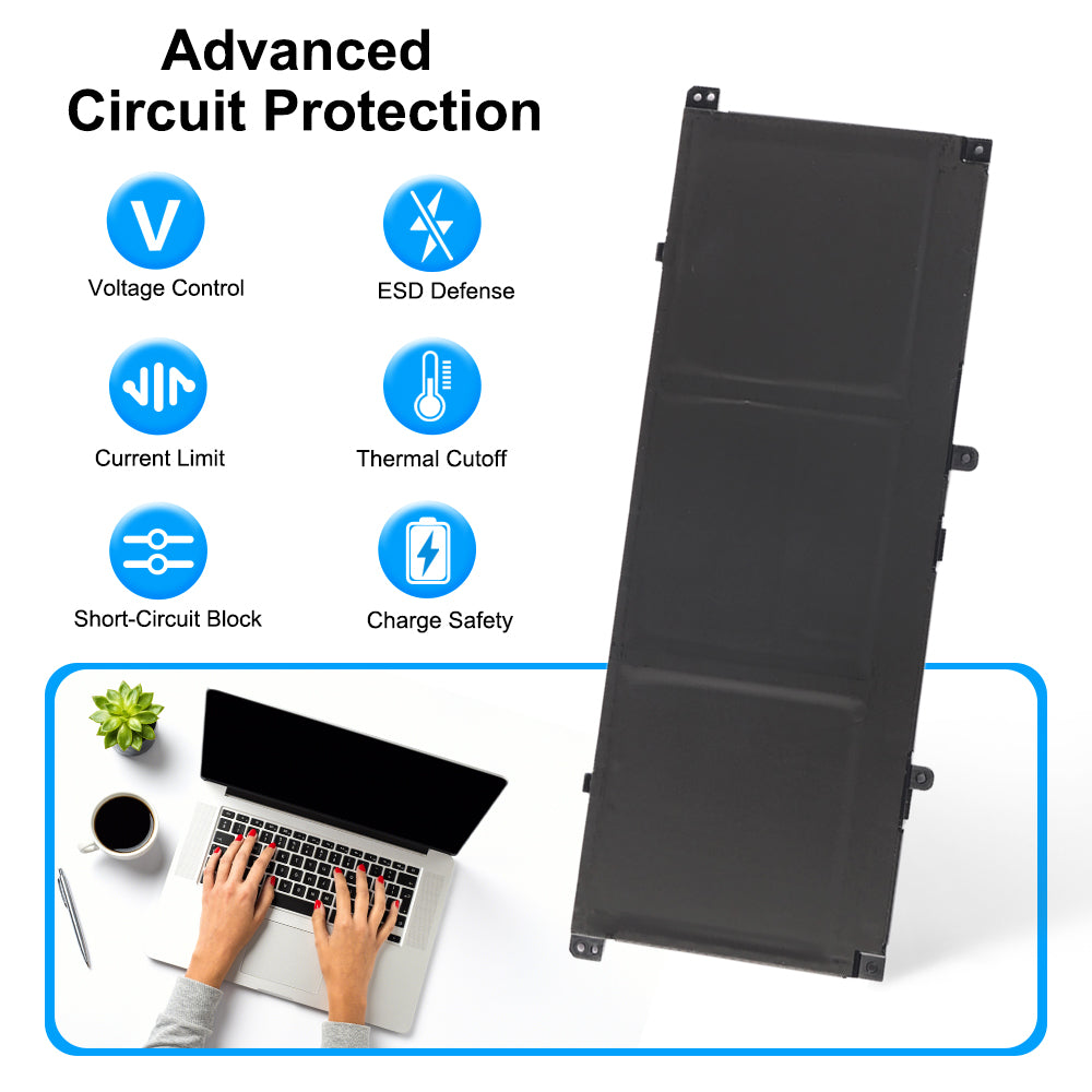 GD03XL battery with advanced circuit protection features including voltage control and thermal cutoff