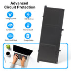 GD03XL battery with advanced circuit protection features including voltage control and thermal cutoff