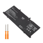 GD03XL battery with two screwdrivers on white background