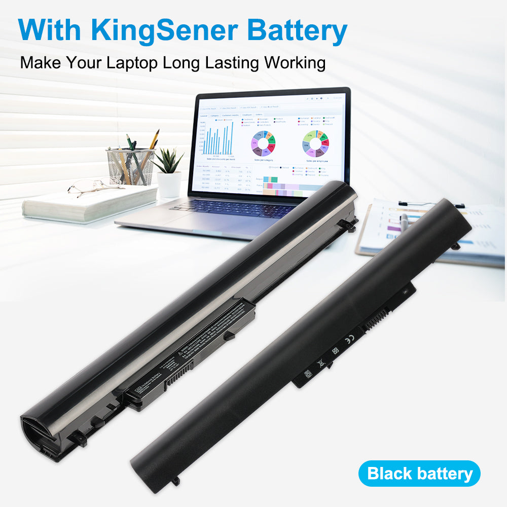 KingSener LA04 black replacement laptop battery 14.8V 41Wh 2620mAh for HP Pavilion series