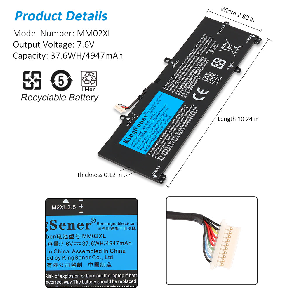 HP-MM02XL-7.6V-4947mAh-Laptop-Battery