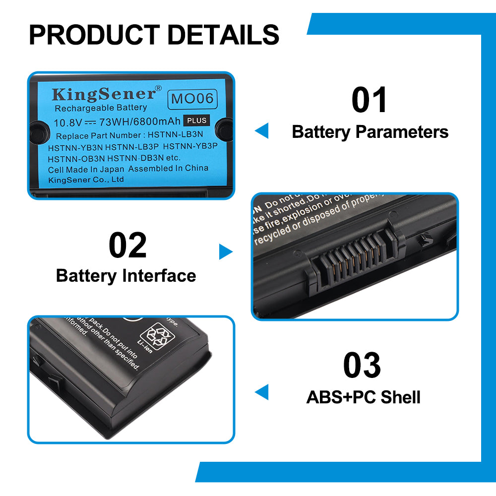KingSener MO06 Laptop Battery For HP Pavilion DV4-5000 DV6-7002TX 5006TX - Product Details