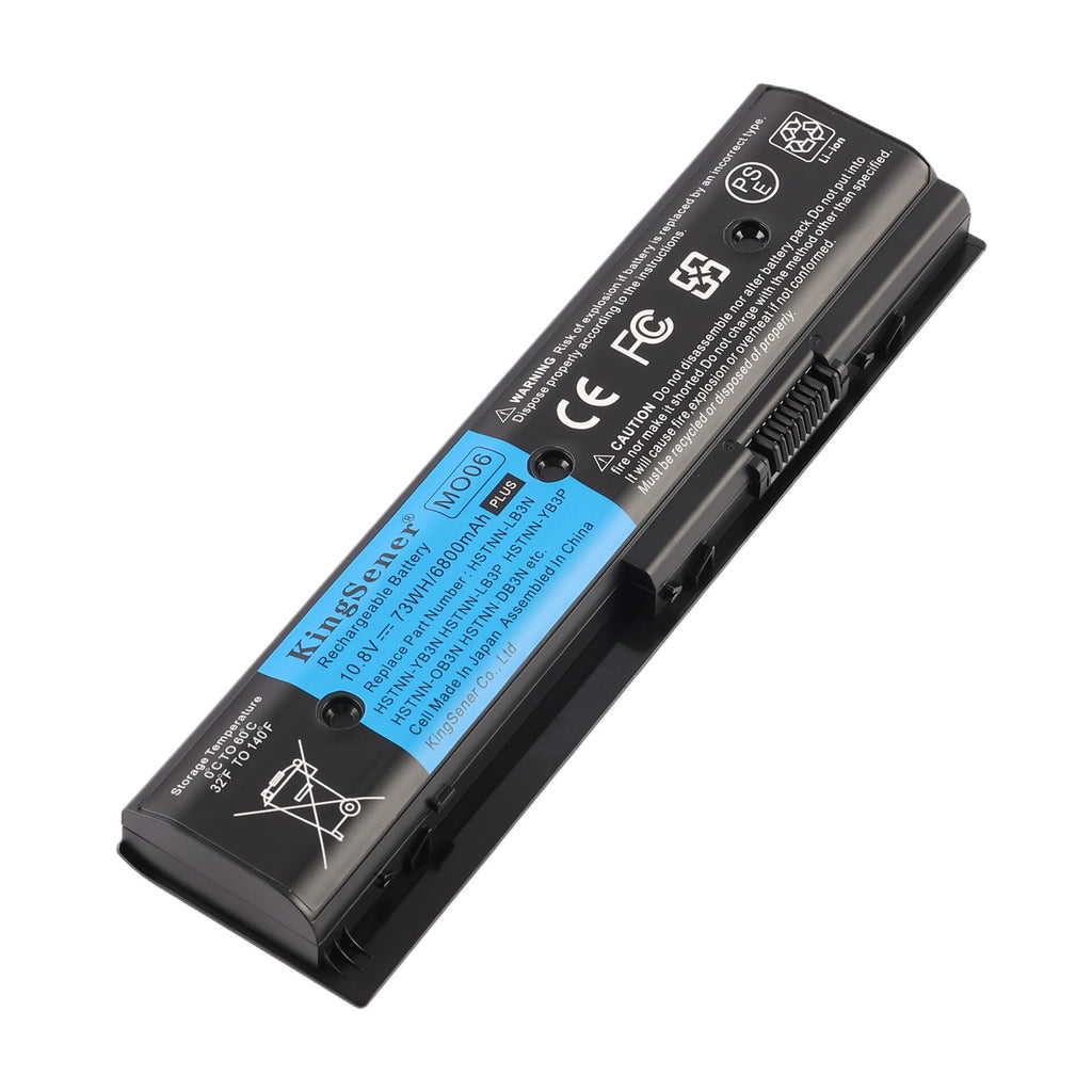 KingSener MO06 Laptop Battery For HP Pavilion DV4-5000 DV6-7002TX 5006TX - Front View on White