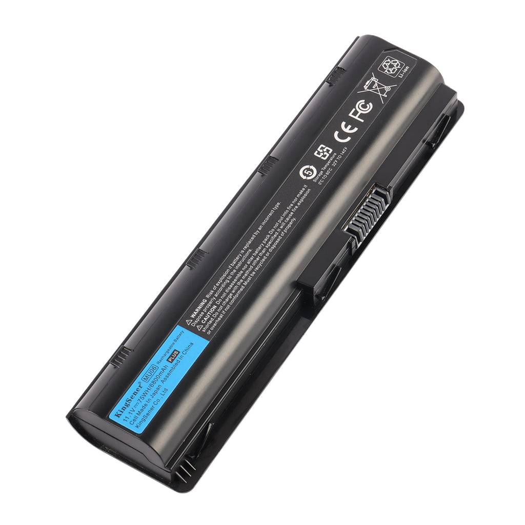 KingSener MU06 Laptop Battery for HP Pavilion G4 G6 G7 - Front View on White