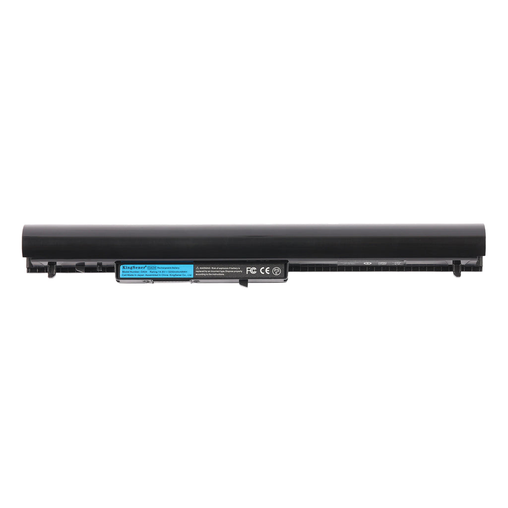KingSener OA04 Laptop Battery For HP 14 15 TouchSmart Notebook series - Front View on White