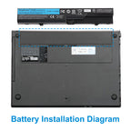 KingSener PH06 Replacement Battery For HP ProBook 4325s 4320s 4321s - Installation illustration