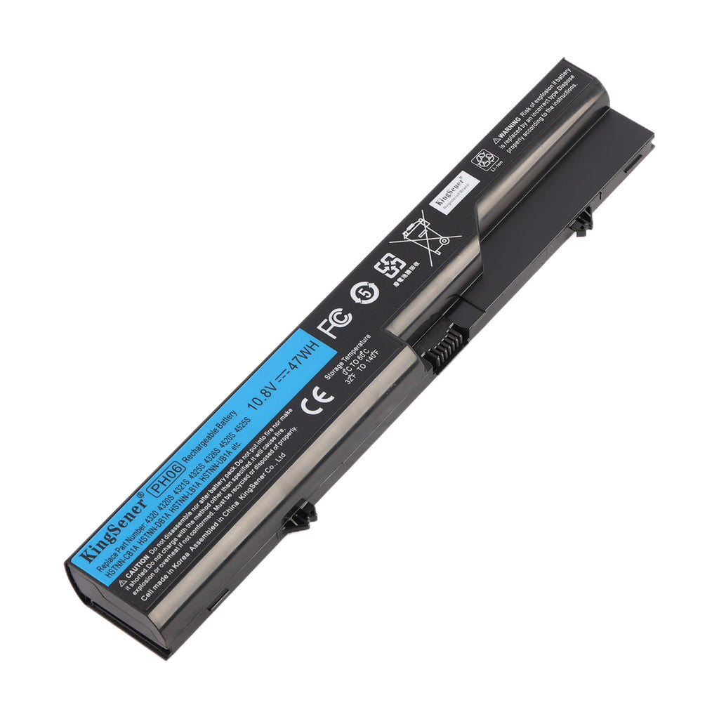 KingSener PH06 Replacement Battery For HP ProBook 4325s 4320s 4321s - Front View on White