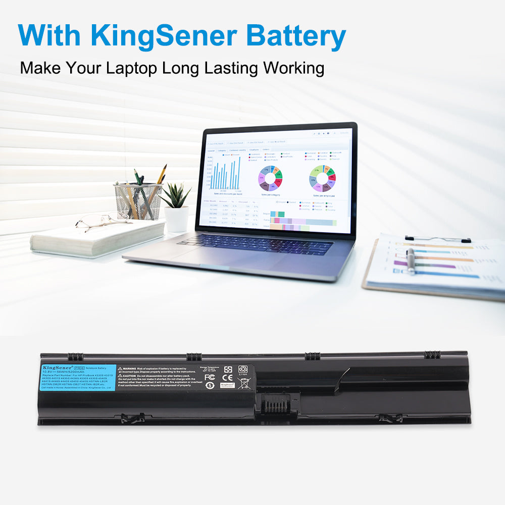 KingSener PR06 Laptop Battery For HP Probook 4530S 4540S 4440S Series - Make Your Laptop Long Lasting Working