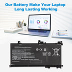 HP TE03XL replacement laptop battery 11.55V 61.6Wh 5333mAh, long-lasting power for HP notebook office travel