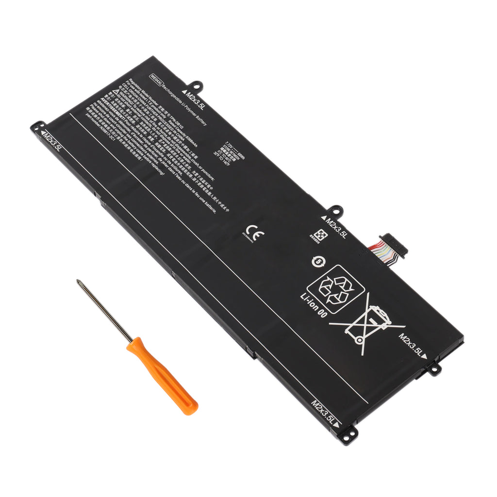 WE04XL 68Wh laptop battery comes with free screwdriver tool for easy DIY replacement in HP Pavilion Plus and Envy x360