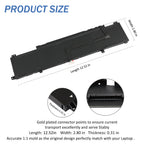 LUSONBAY WK04XL Replacement Battery For HP OMEN 16-b 16-c Gaming Laptop HSTNN-IB9V - Product Size