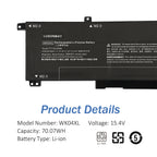 LUSONBAY WK04XL Replacement Battery For HP OMEN 16-b 16-c Gaming Laptop HSTNN-IB9V - Product Details