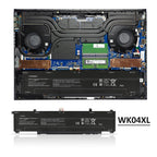LUSONBAY WK04XL Replacement Battery For HP OMEN 16-b 16-c Gaming Laptop HSTNN-IB9V - Installation illustration
