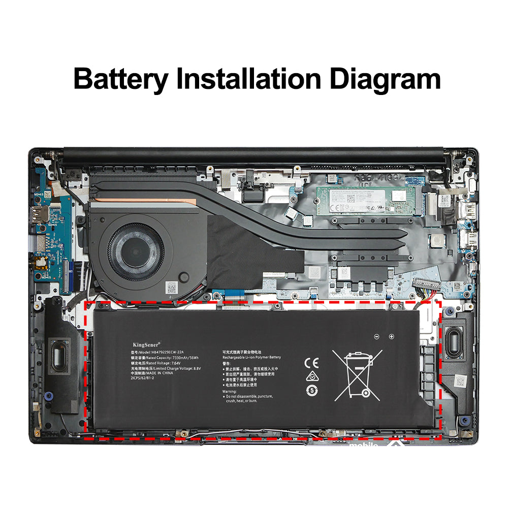 HUAWEI-HB4792Z9ECW-22A-7.64V-56WH-Laptop-Battery