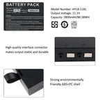 HYLB-1181 JW-Y3S-8 Ventilator Battery For Prunus Boaray 1000B Multi-functional Emergency Transport