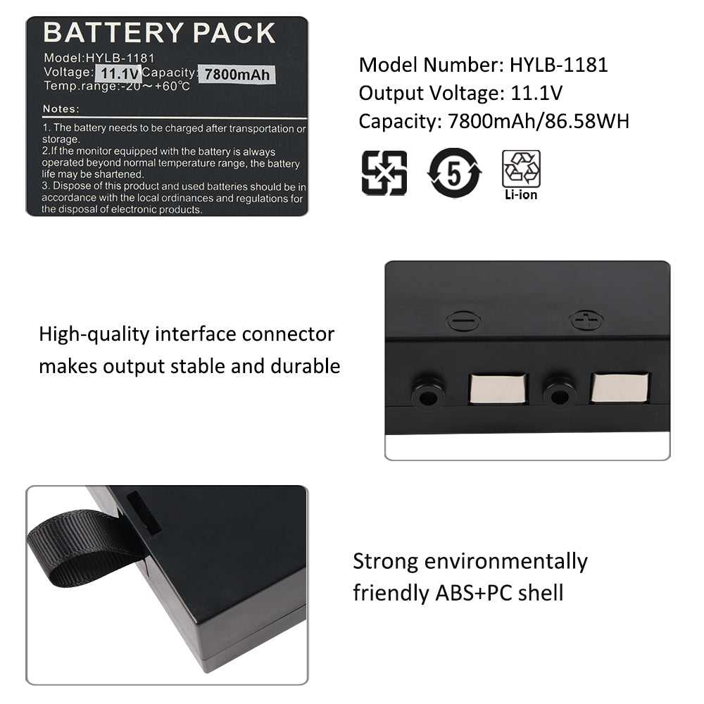 HYLB-1181 JW-Y3S-8 Ventilator Battery For Prunus Boaray 1000B Multi-functional Emergency Transport