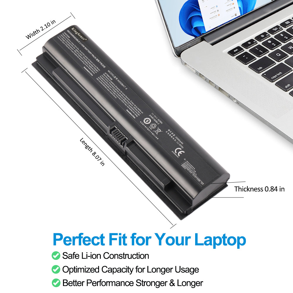 N950BAT-6 replacement Li-ion laptop battery 11.1V 62Wh 5500mAh dimensions 8.07 inch perfect fit for laptop